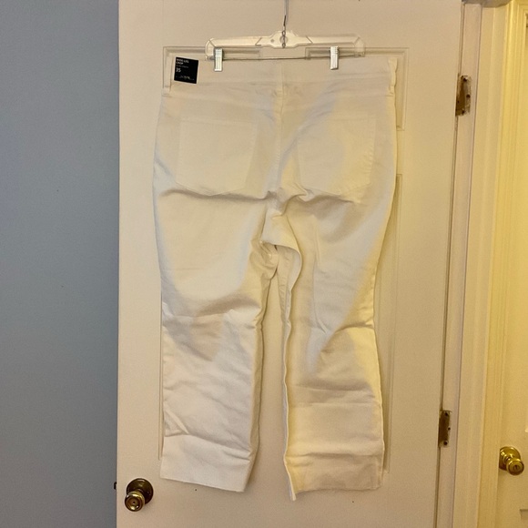 J.Crew Wide-leg cropped jean all-day stretch Seashell White 35 Plus Size 20 NWT - Picture 8 of 11